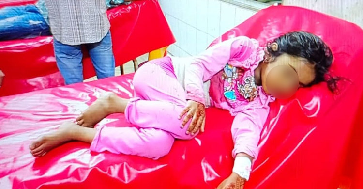 লক্ষ্মীপুরে সন্ত্রাসীদের গুলিতে বিদ্ধ ৬ বছরের শিশু